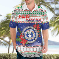 Northern Mariana Islands Christmas Hawaiian Shirt Poinsettia Filis Pasgua LT05 - Polynesian Pride