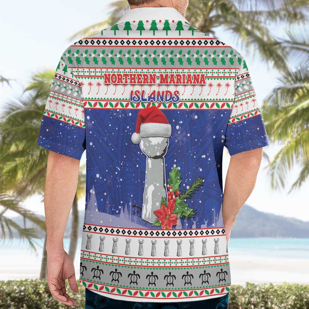 Northern Mariana Islands Christmas Hawaiian Shirt Poinsettia Filis Pasgua LT05 - Polynesian Pride