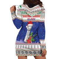 Northern Mariana Islands Christmas Hoodie Dress Poinsettia Filis Pasgua LT05 - Polynesian Pride