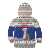 Northern Mariana Islands Christmas Kid Hoodie Poinsettia Filis Pasgua LT05 - Polynesian Pride