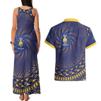 Nauru Angam Day Couples Matching Tank Maxi Dress and Hawaiian Shirt Polynesian Tribal Pattern Unique Style - Polynesian Pride