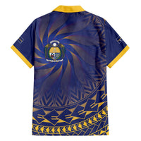 Nauru Angam Day Family Matching Off The Shoulder Long Sleeve Dress and Hawaiian Shirt Polynesian Tribal Pattern Unique Style LT05 - Polynesian Pride