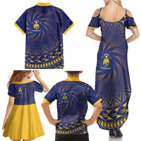 Nauru Angam Day Family Matching Summer Maxi Dress and Hawaiian Shirt Polynesian Tribal Pattern Unique Style LT05 - Polynesian Pride