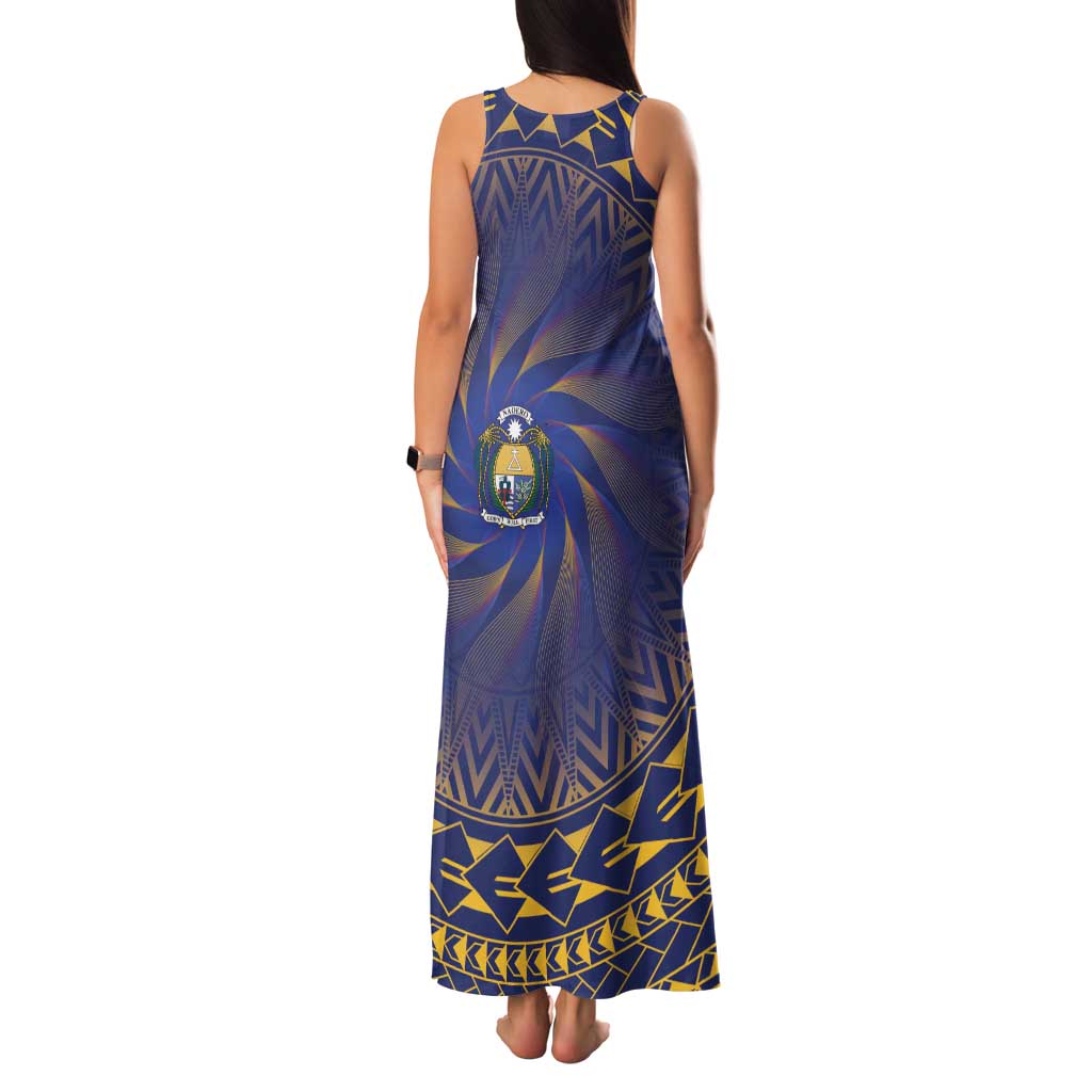 Nauru Angam Day Family Matching Tank Maxi Dress and Hawaiian Shirt Polynesian Tribal Pattern Unique Style LT05 - Polynesian Pride