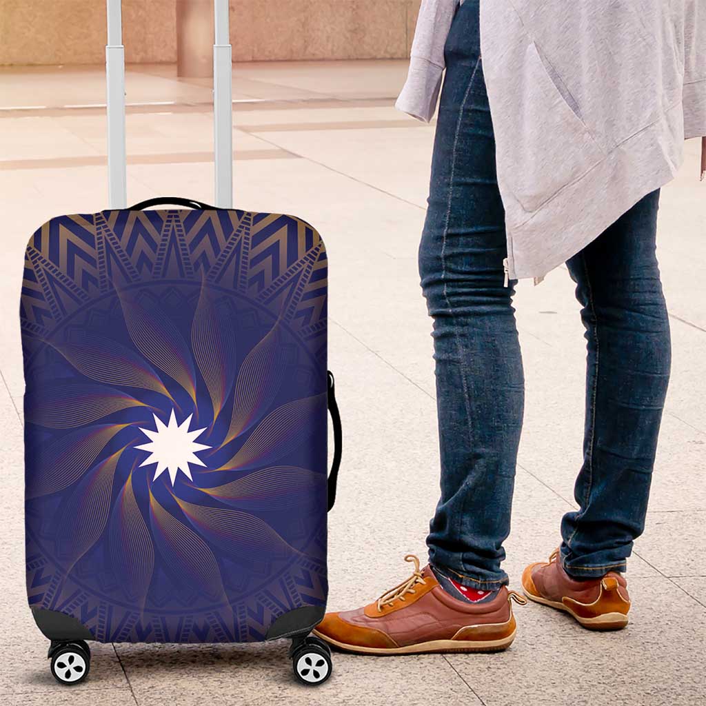 Nauru Angam Day Luggage Cover Polynesian Tribal Pattern Unique Style - Polynesian Pride