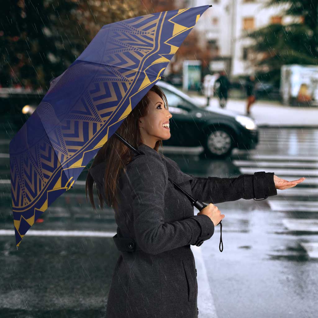 Nauru Angam Day Umbrella Polynesian Tribal Pattern Unique Style - Polynesian Pride