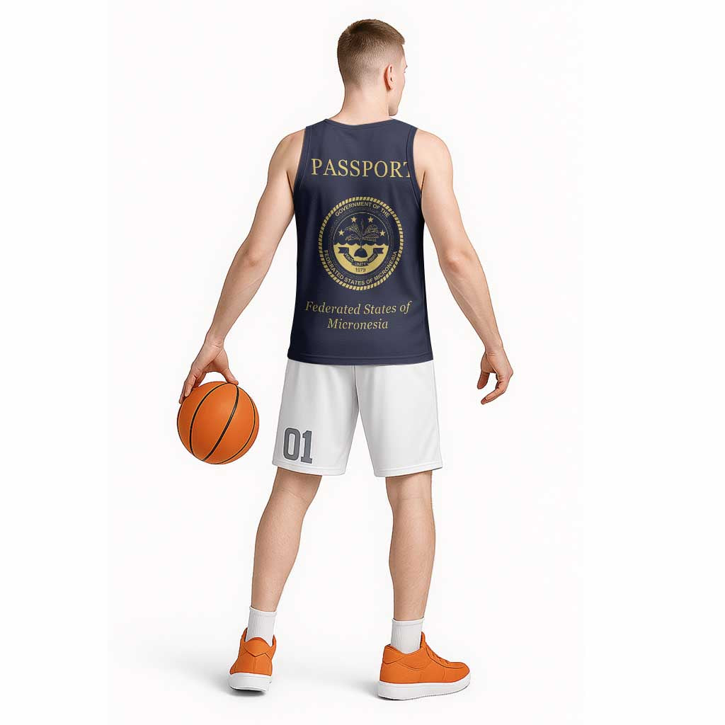 Personalised Federated States Of Micronesia Basketball Jersey FSM Passport LT05 - Polynesian Pride