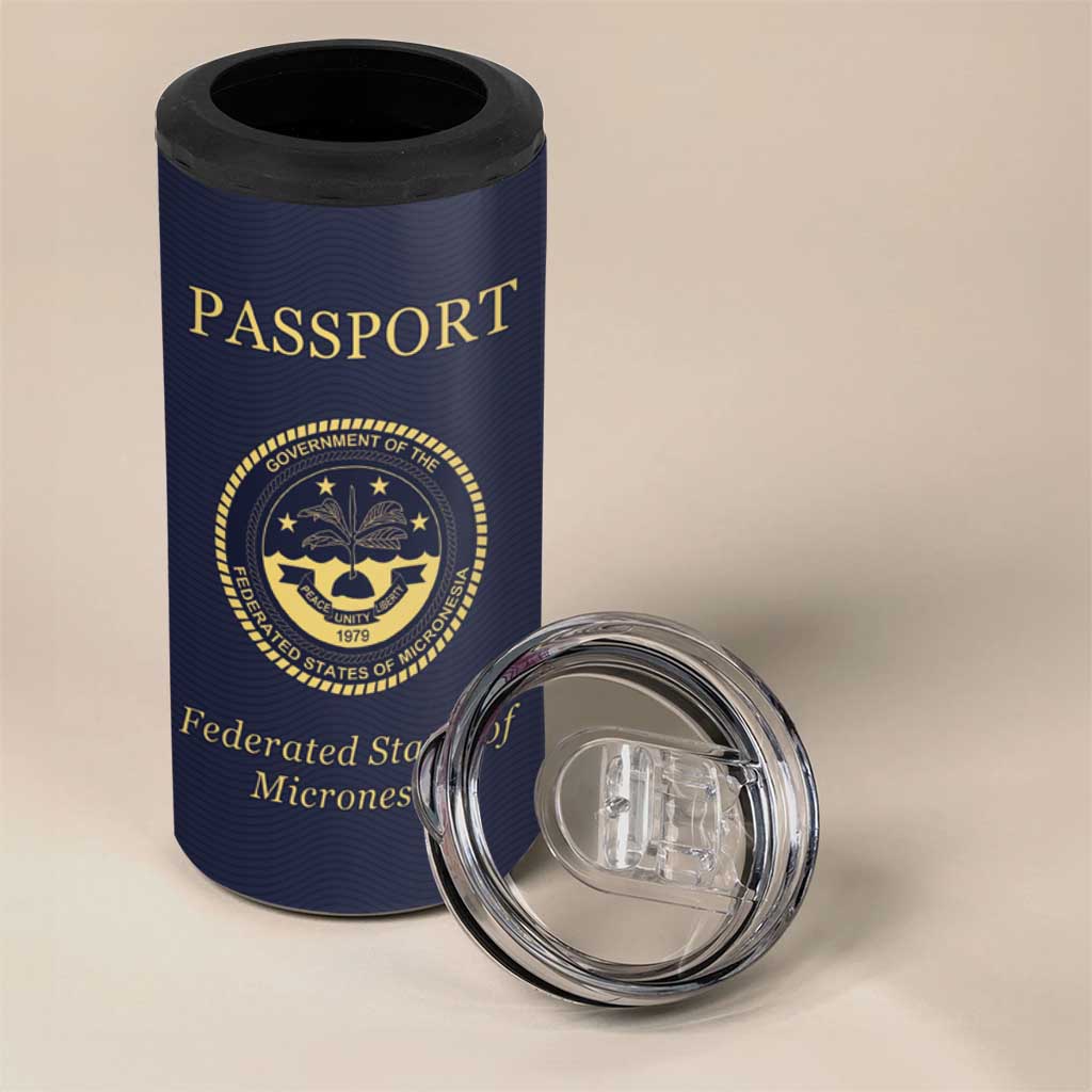 Personalised Federated States Of Micronesia 4 in 1 Can Cooler Tumbler FSM Passport LT05 - Polynesian Pride