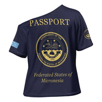 Personalised Federated States Of Micronesia Cross Shoulder Shirt FSM Passport LT05 - Polynesian Pride