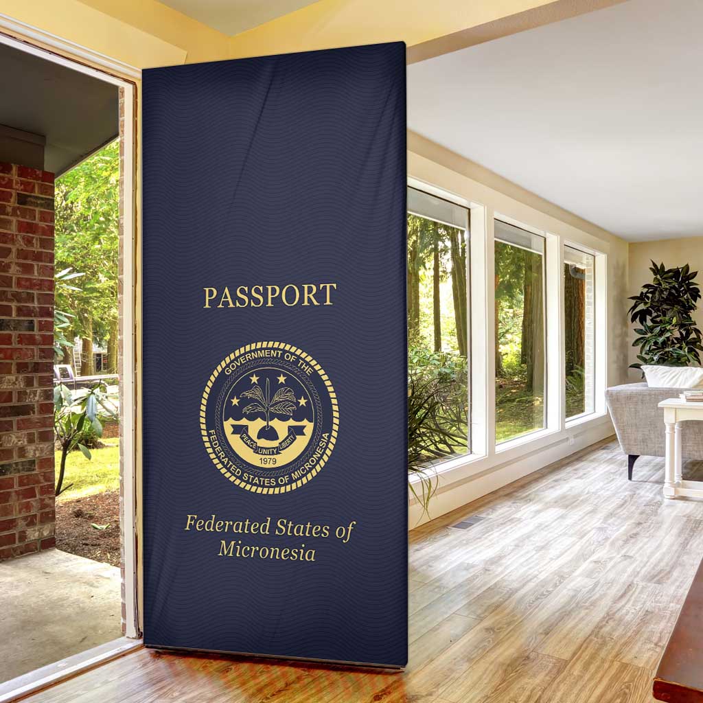 Federated States Of Micronesia Door Cover FSM Passport - Polynesian Pride