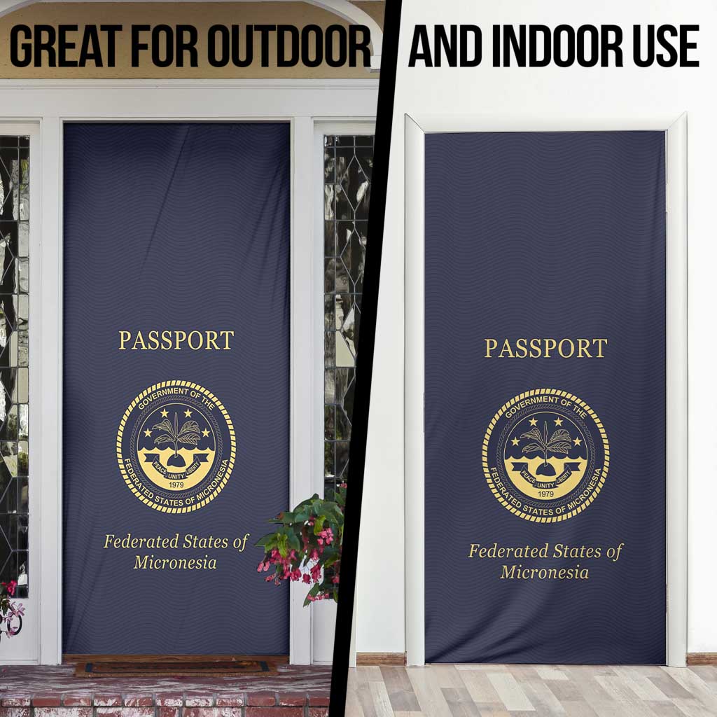 Federated States Of Micronesia Door Cover FSM Passport - Polynesian Pride