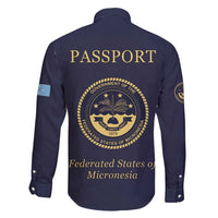 Personalised Federated States Of Micronesia Family Matching Off Shoulder Maxi Dress and Hawaiian Shirt FSM Passport LT05 - Polynesian Pride