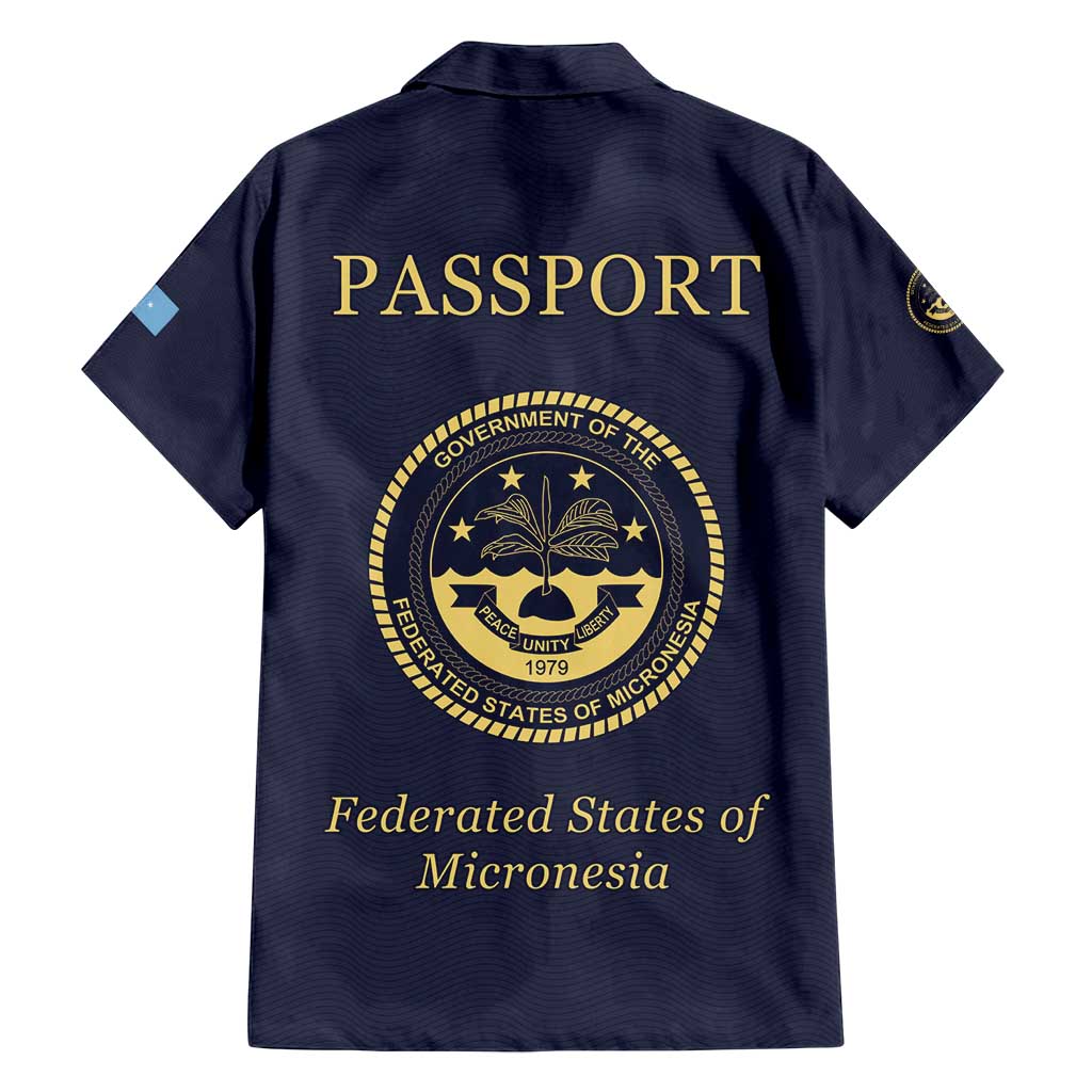 Personalised Federated States Of Micronesia Family Matching Off Shoulder Short Dress and Hawaiian Shirt FSM Passport LT05 - Polynesian Pride