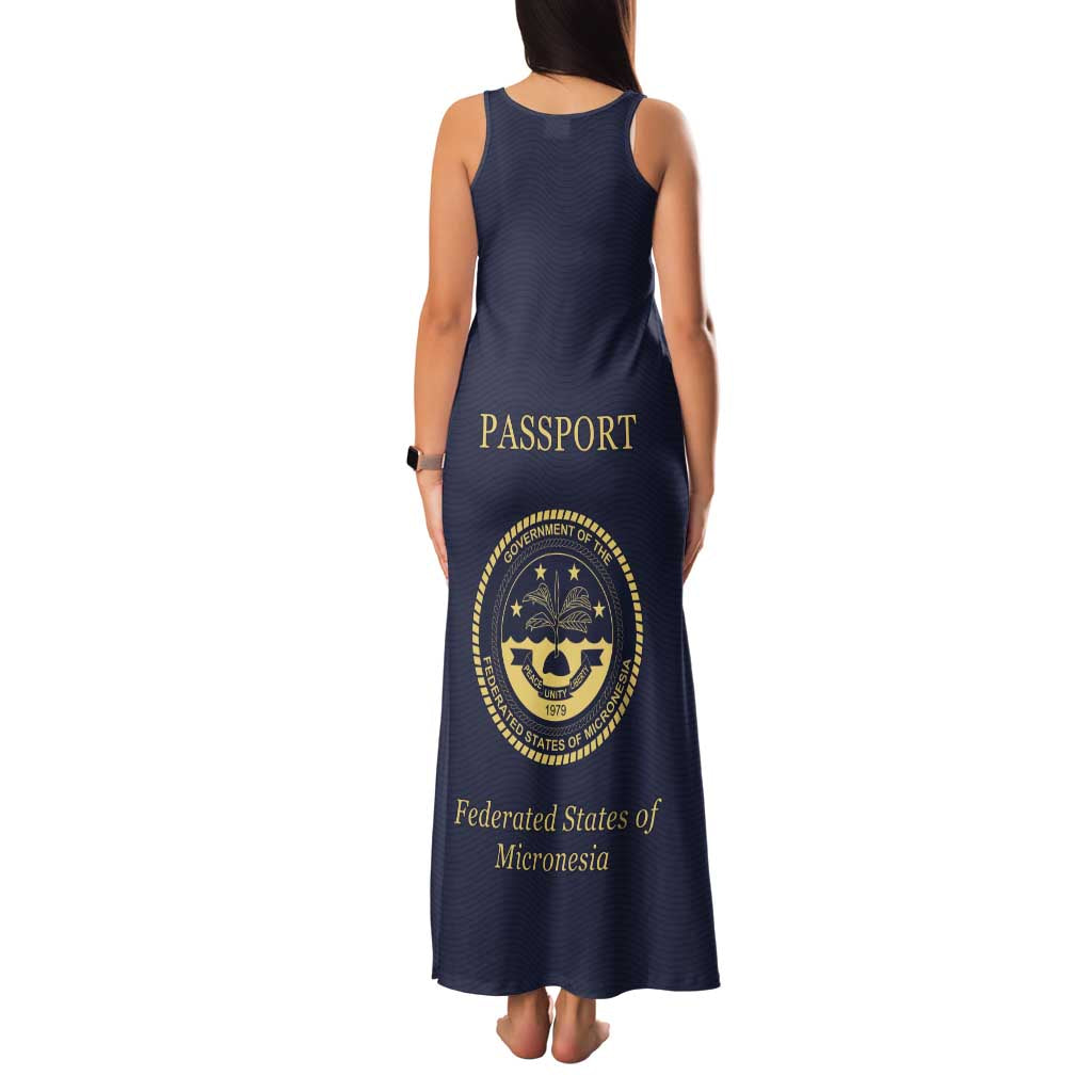 Personalised Federated States Of Micronesia Family Matching Tank Maxi Dress and Hawaiian Shirt FSM Passport LT05 - Polynesian Pride