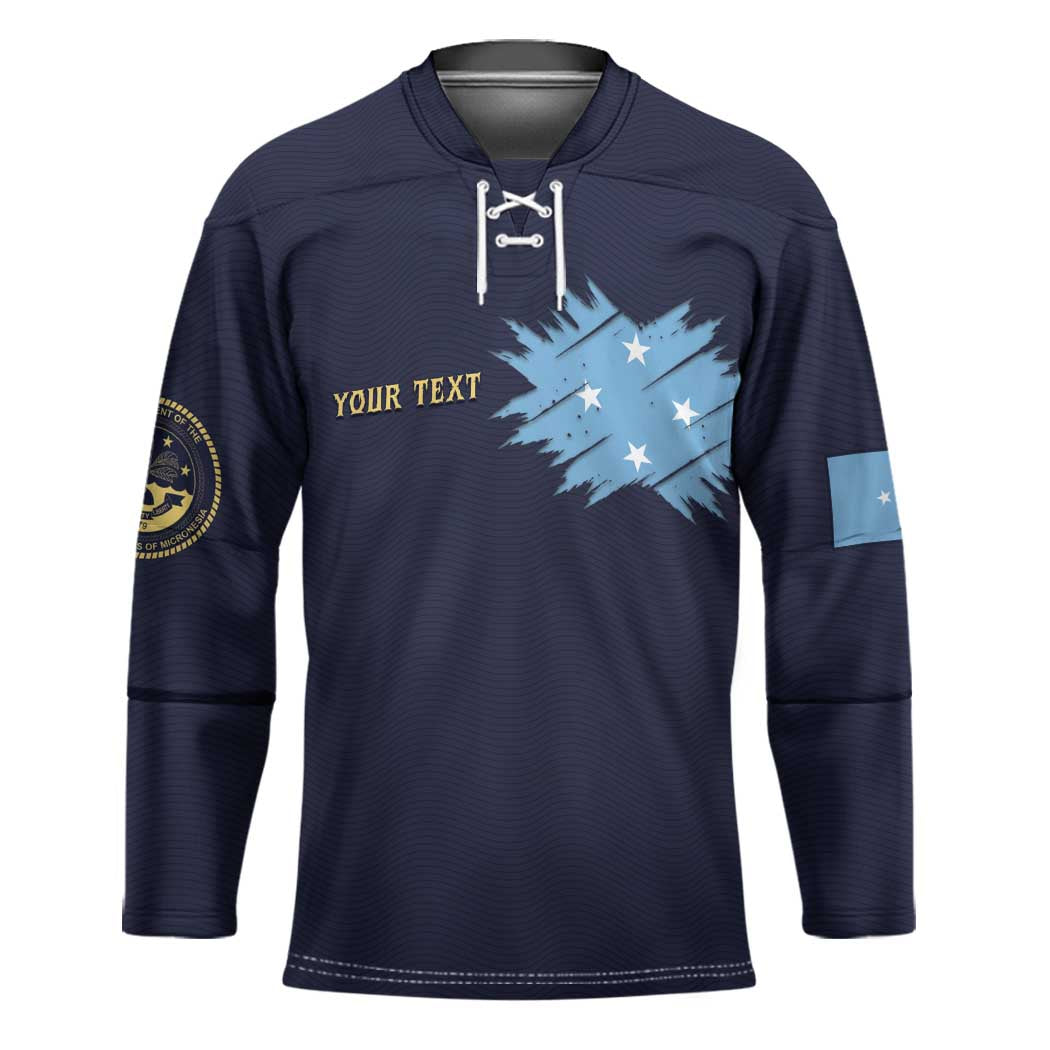 Personalised Federated States Of Micronesia Hockey Jersey FSM Passport LT05 Unisex Navy - Polynesian Pride