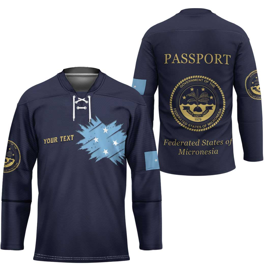 Personalised Federated States Of Micronesia Hockey Jersey FSM Passport LT05 - Polynesian Pride
