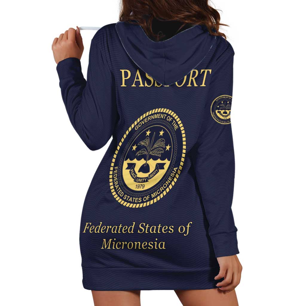Personalised Federated States Of Micronesia Hoodie Dress FSM Passport LT05 - Polynesian Pride