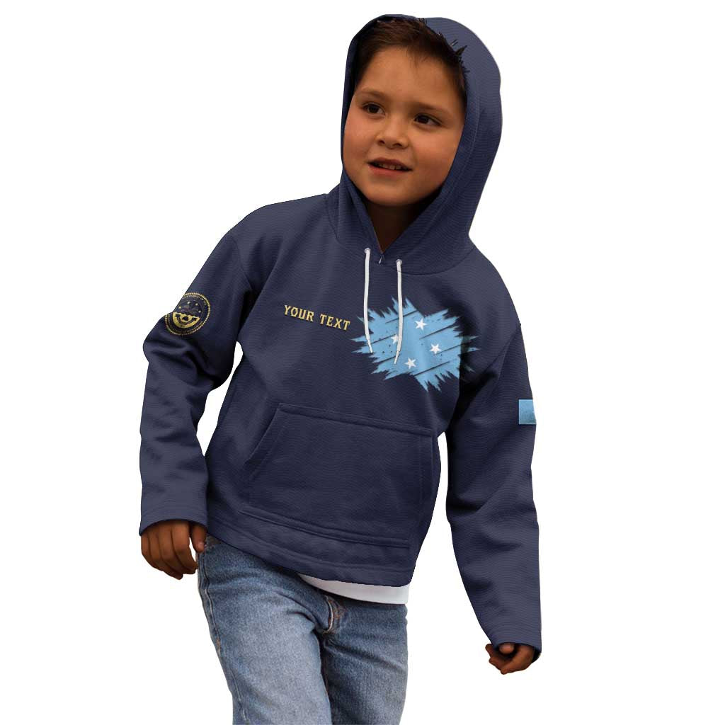 Personalised Federated States Of Micronesia Kid Hoodie FSM Passport LT05 - Polynesian Pride