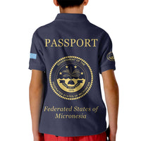 Personalised Federated States Of Micronesia Kid Polo Shirt FSM Passport LT05 - Polynesian Pride