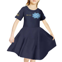 Personalised Federated States Of Micronesia Kid Short Sleeve Dress FSM Passport LT05 - Polynesian Pride