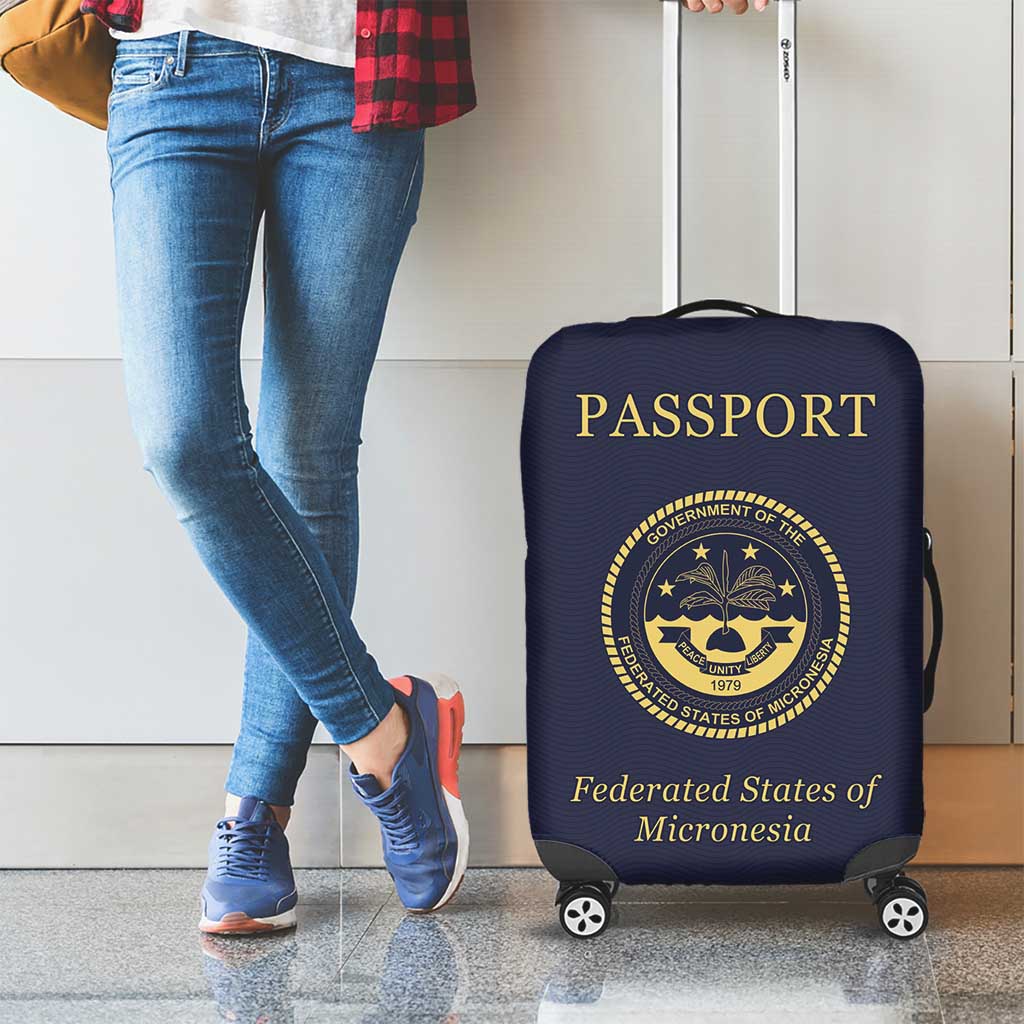 Federated States Of Micronesia Luggage Cover FSM Passport - Polynesian Pride