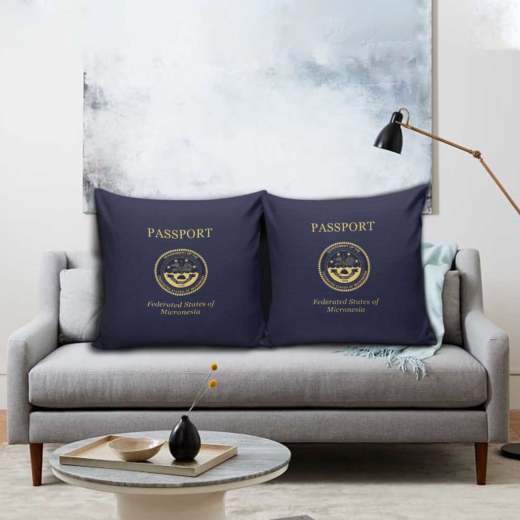 Federated States Of Micronesia Pillow Cover FSM Passport - Polynesian Pride