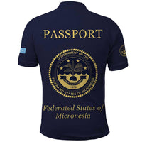Personalised Federated States Of Micronesia Polo Shirt FSM Passport LT05 - Polynesian Pride