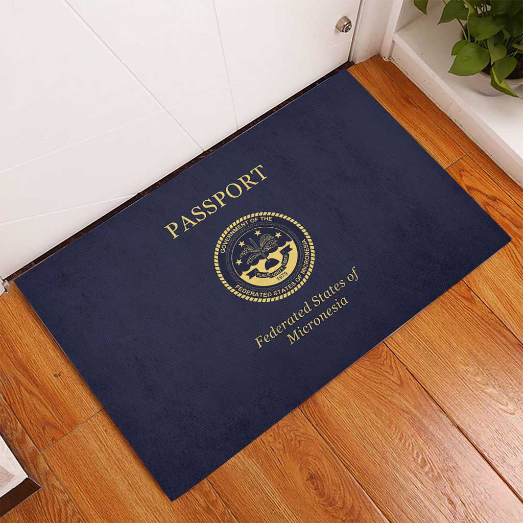 Federated States Of Micronesia Rubber Doormat FSM Passport - Polynesian Pride