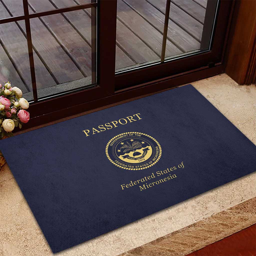Federated States Of Micronesia Rubber Doormat FSM Passport - Polynesian Pride