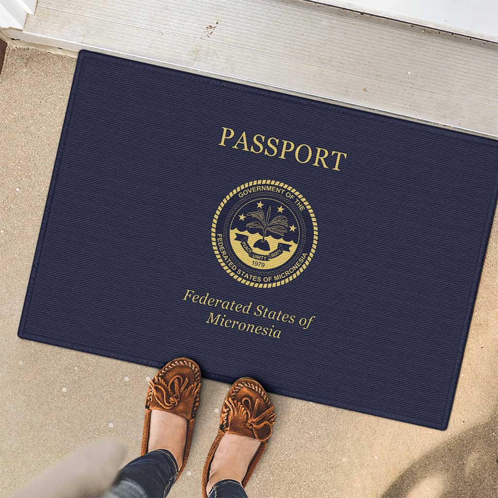 Federated States Of Micronesia Rubber Doormat FSM Passport - Polynesian Pride