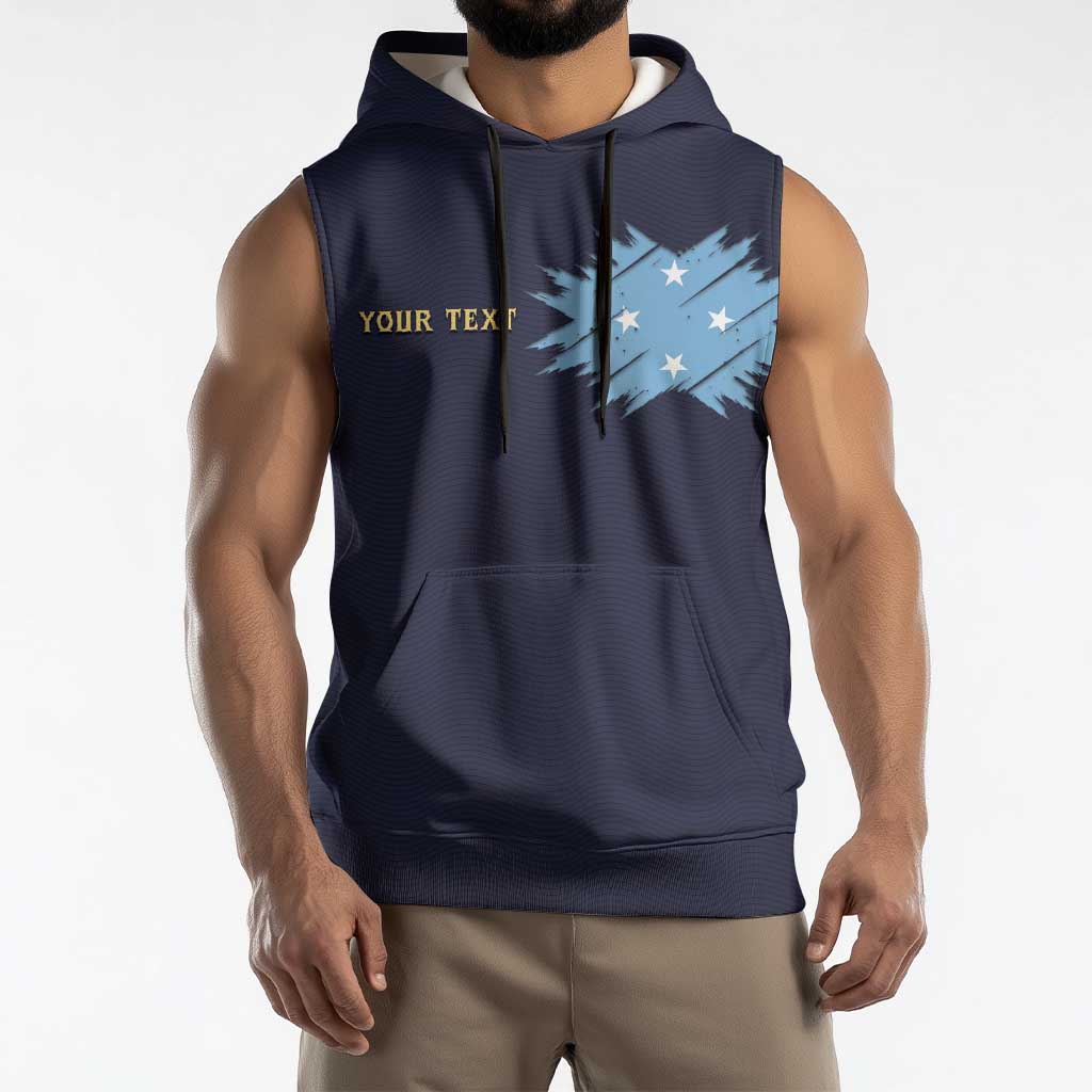 Personalised Federated States Of Micronesia Sleeveless Hoodie FSM Passport LT05 - Polynesian Pride