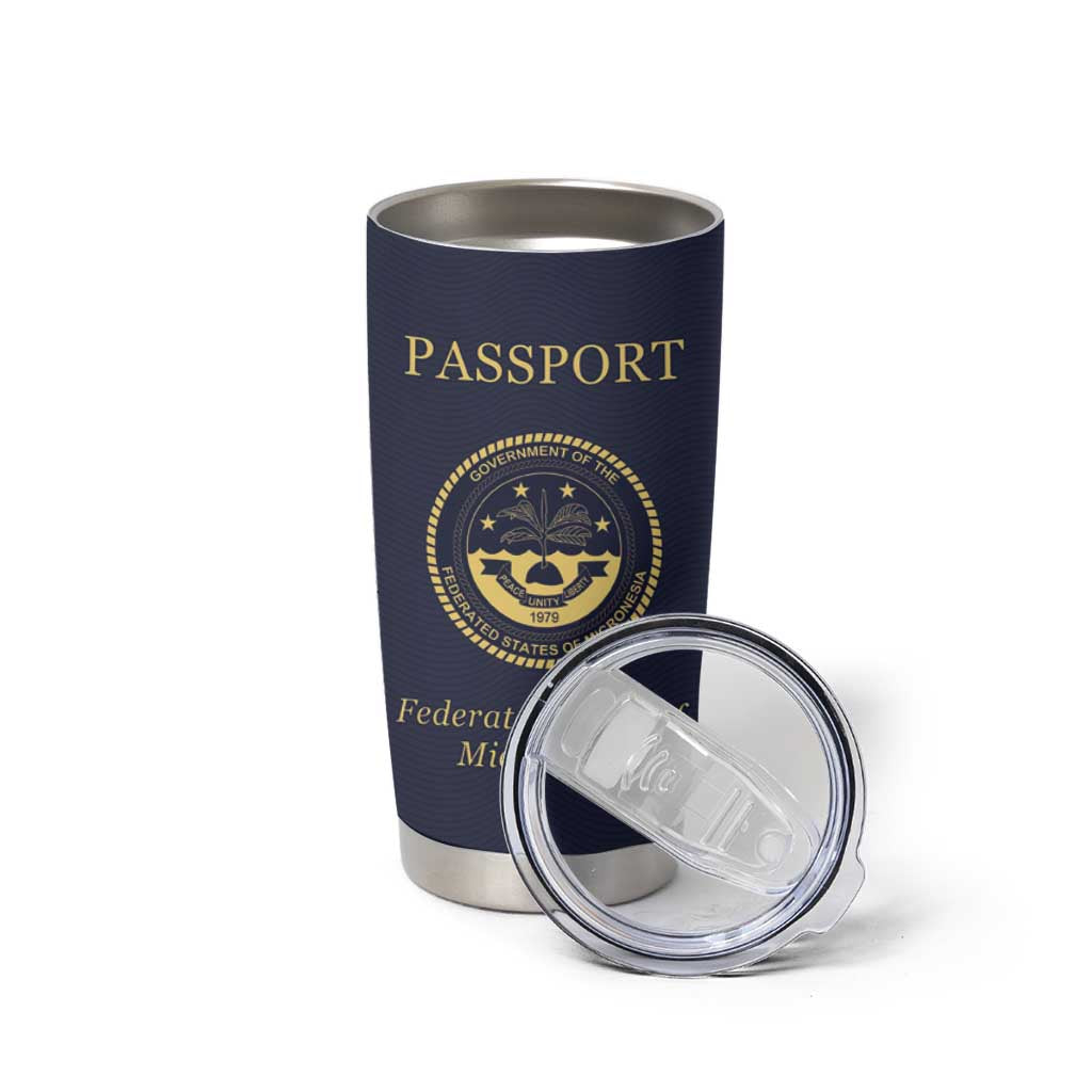 Personalised Federated States Of Micronesia Tumbler Cup FSM Passport - Polynesian Pride