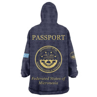 Personalised Federated States Of Micronesia Wearable Blanket Hoodie FSM Passport LT05 - Polynesian Pride