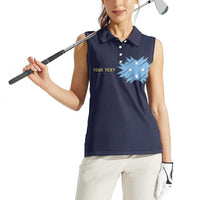 Personalised Federated States Of Micronesia Women Sleeveless Polo Shirt FSM Passport LT05 - Polynesian Pride