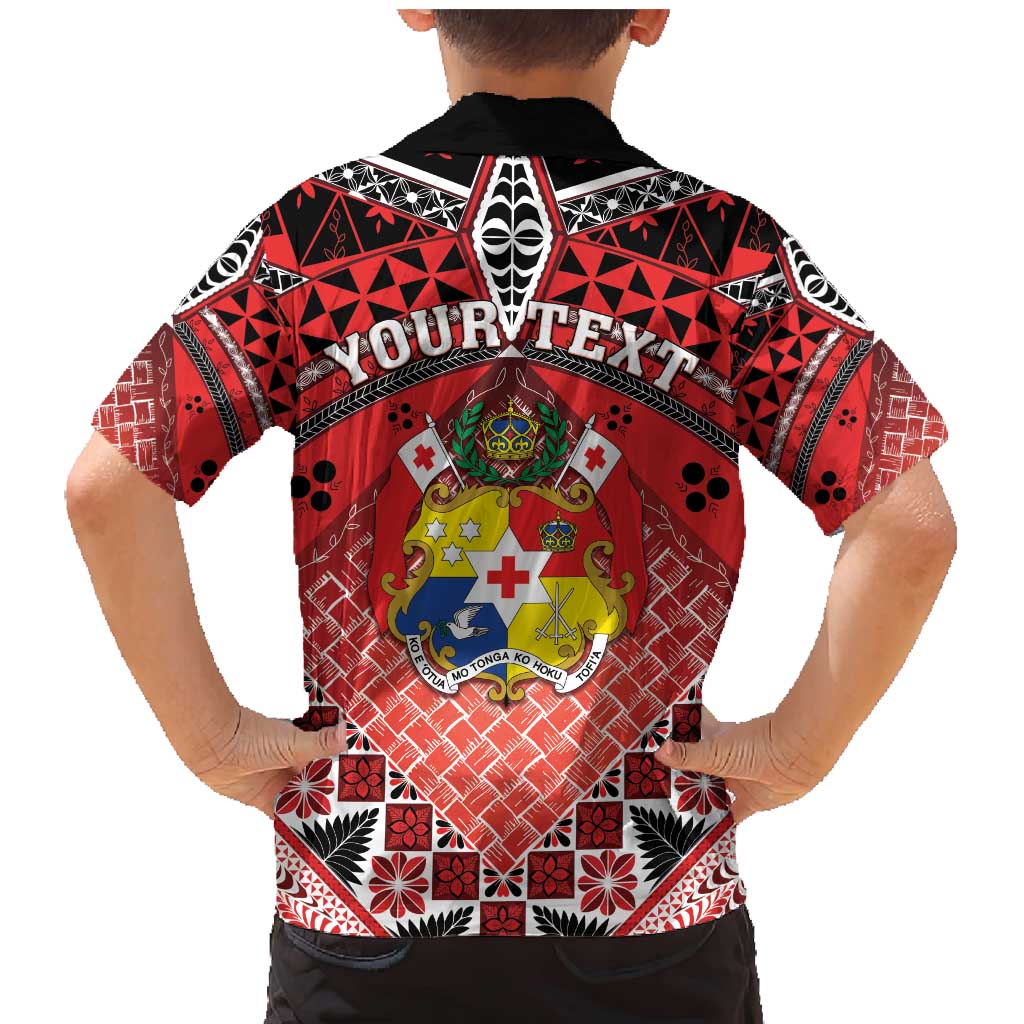 Personalised Tonga Constitution Day Family Matching Mermaid Dress and Hawaiian Shirt 150 Years Jubilee LT05 - Polynesian Pride