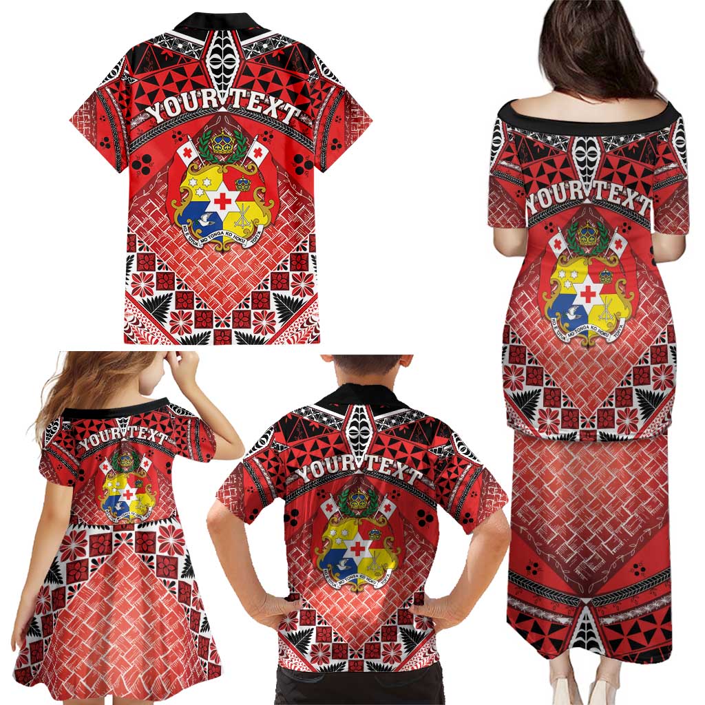 Personalised Tonga Constitution Day Family Matching Puletasi and Hawaiian Shirt 150 Years Jubilee LT05 - Polynesian Pride