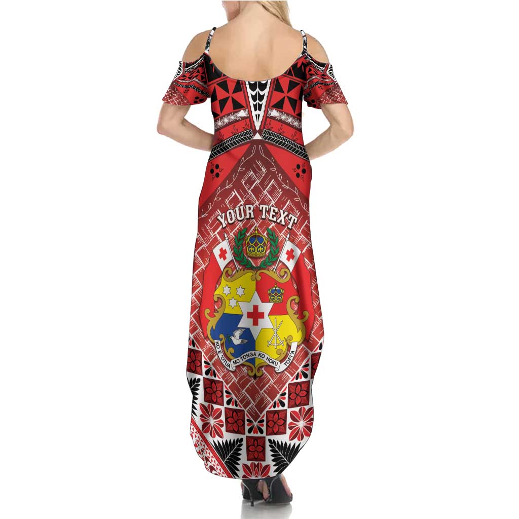 Personalised Tonga Constitution Day Family Matching Summer Maxi Dress and Hawaiian Shirt 150 Years Jubilee LT05 - Polynesian Pride