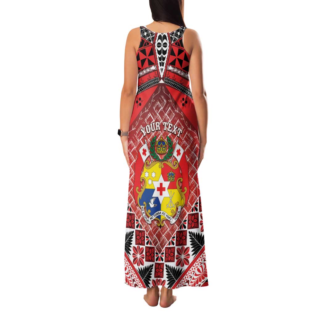 Personalised Tonga Constitution Day Family Matching Tank Maxi Dress and Hawaiian Shirt 150 Years Jubilee LT05 - Polynesian Pride