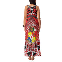Personalised Tonga Constitution Day Family Matching Tank Maxi Dress and Hawaiian Shirt 150 Years Jubilee LT05 - Polynesian Pride