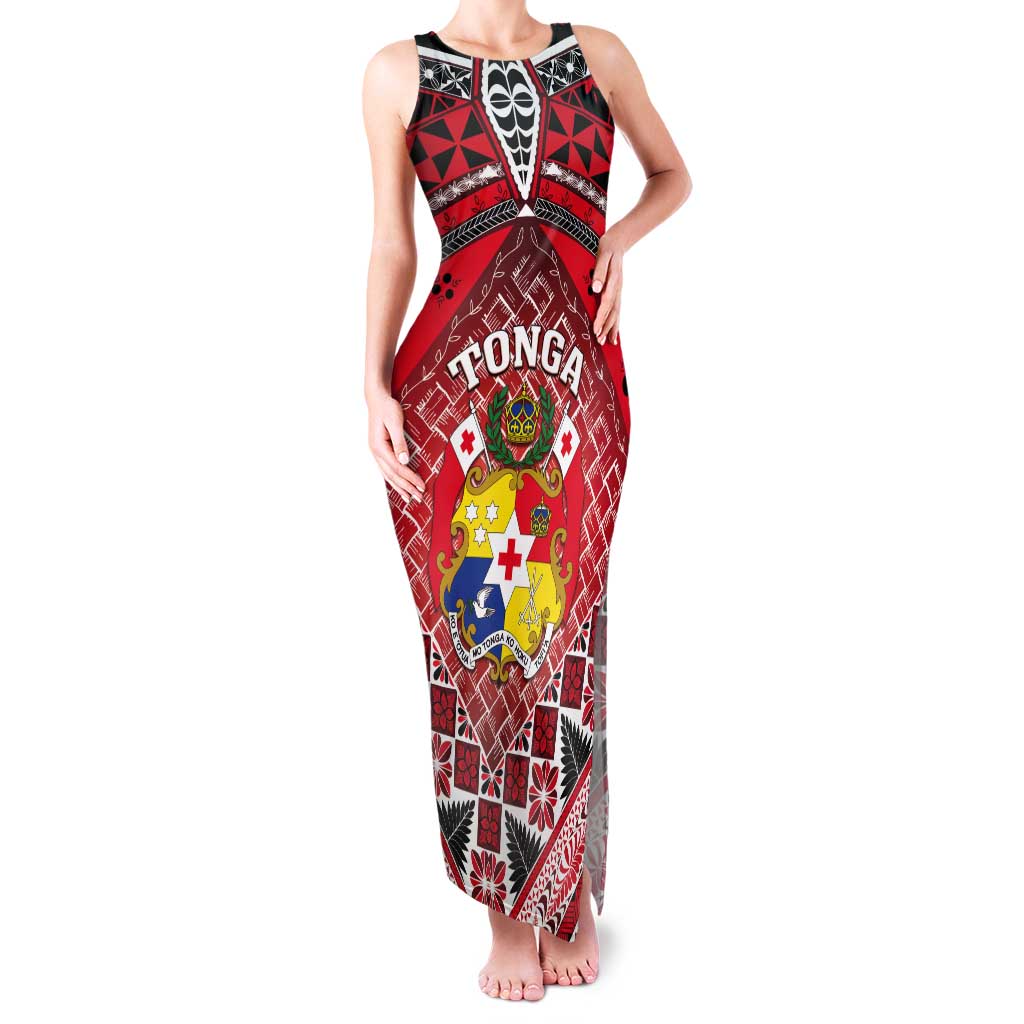 Personalised Tonga Constitution Day Tank Maxi Dress 150 Years Jubilee - Polynesian Pride