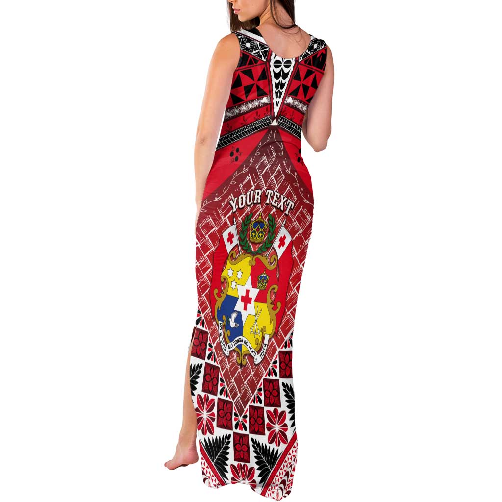 Personalised Tonga Constitution Day Tank Maxi Dress 150 Years Jubilee - Polynesian Pride