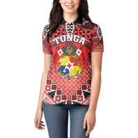 Personalised Tonga Constitution Day Women Polo Shirt 150 Years Jubilee - Polynesian Pride