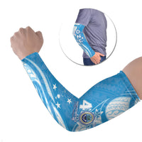 FSM Micronesia Arm Sleeves 40th Independence Anniversary LT05 Set of 2 Blue - Polynesian Pride