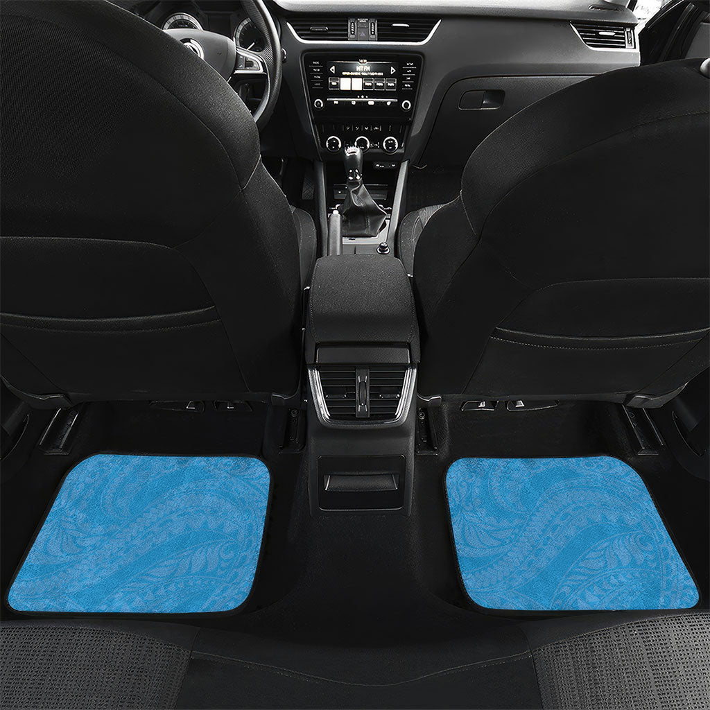 FSM Micronesia Car Mats 40th Independence Anniversary LT05 Set 2pcs - Back Blue - Polynesian Pride