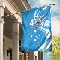 FSM Micronesia Garden Flag 40th Independence Anniversary LT05 House Flag Blue - Polynesian Pride