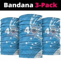 FSM Micronesia Neck Gaiter 40th Independence Anniversary LT05 package One Size: 25*50cm Blue - Polynesian Pride
