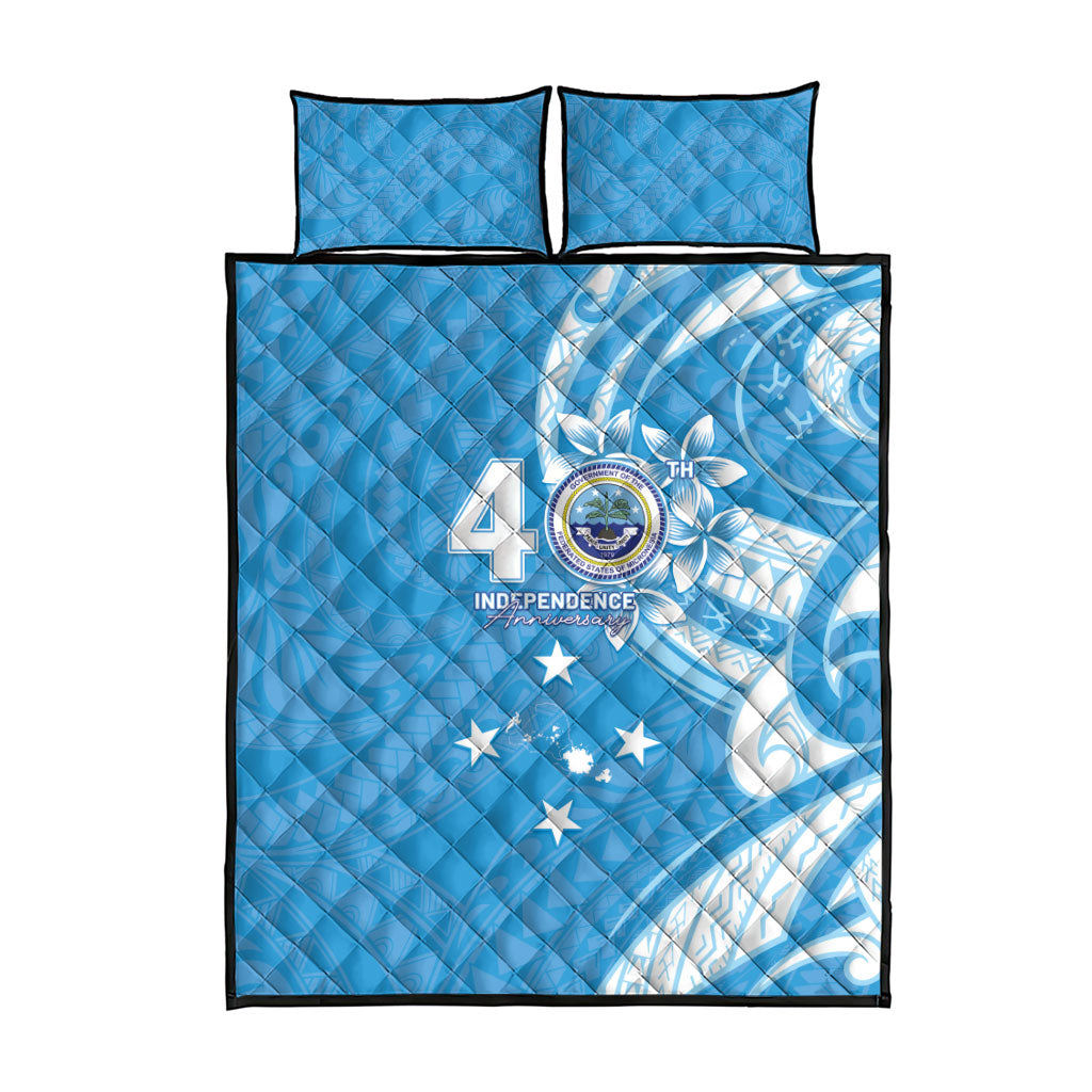 FSM Micronesia Quilt Bed Set 40th Independence Anniversary LT05 - Polynesian Pride