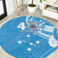 FSM Micronesia Round Carpet 40th Independence Anniversary LT05 Blue - Polynesian Pride