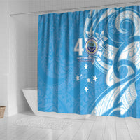FSM Micronesia Shower Curtain 40th Independence Anniversary LT05 - Polynesian Pride