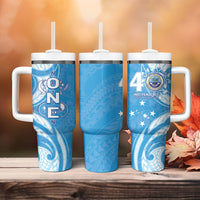 FSM Micronesia Tumbler With Handle 40th Independence Anniversary LT05 - Polynesian Pride